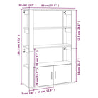 Elegant dressoirs van bewerkt hout voor een stijlvolle woonruimte - Gerookt eiken / 1 - Dressoirs & buffetkasten