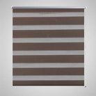 Elegant duo rolgordijn voor een moderne en stijlvolle woning - Bruin / 100 x 175 cm - Jaloezieën & rolgordijnen