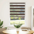 Elegant duo rolgordijn voor een moderne en stijlvolle woning - Bruin / 90 x 150 cm - Jaloezieën & rolgordijnen
