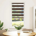 Elegant duo rolgordijn voor een moderne en stijlvolle woning - Bruin / 80 x 150 cm - Jaloezieën & rolgordijnen