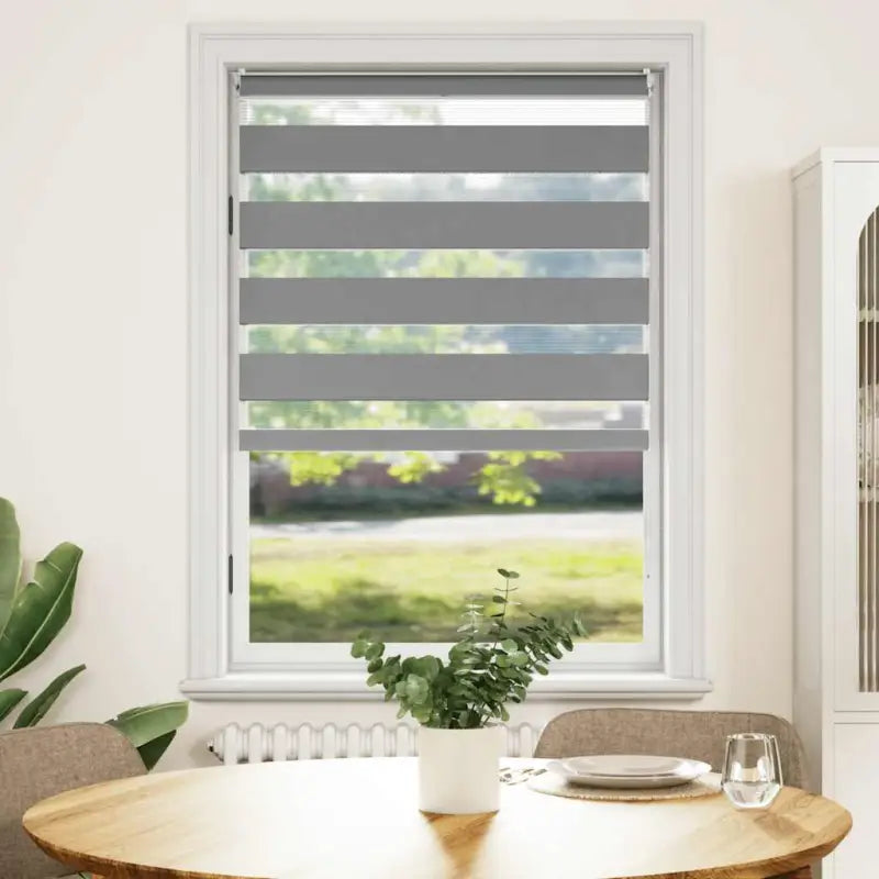 Elegant duo rolgordijn voor een moderne en stijlvolle woning - Grijs / 80 x 175 cm - Jaloezieën & rolgordijnen
