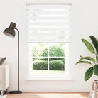 Elegant duo rolgordijn voor een moderne en stijlvolle woning - Wit / 120 x 230 cm - Jaloezieën & rolgordijnen