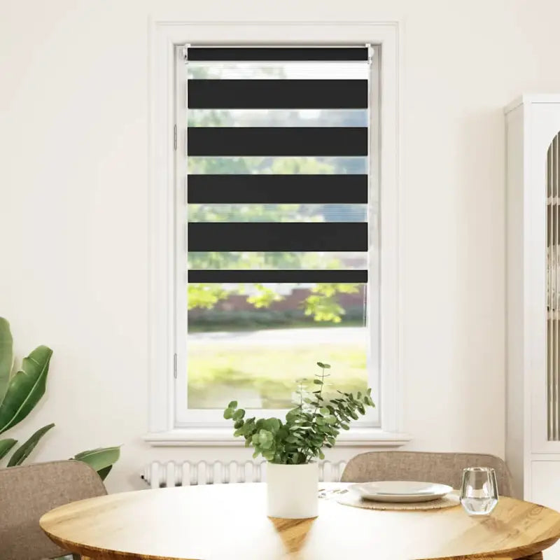 Elegant duo rolgordijn voor een moderne en stijlvolle woning - Zwart / 80 x 150 cm - Jaloezieën & rolgordijnen