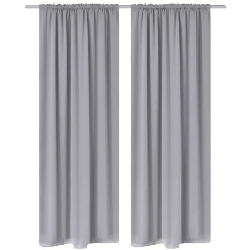 Elegant gordijnen en vitrages met levering bevat voor privacy en stijl - Grijs / 135 x 245 cm / 2 - Gordijnen & vitrages