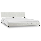 Elegant klassiek bedframe met stalen poten en gemakkelijk schoon te maken gevoerde hoes - Bedden & bedframes