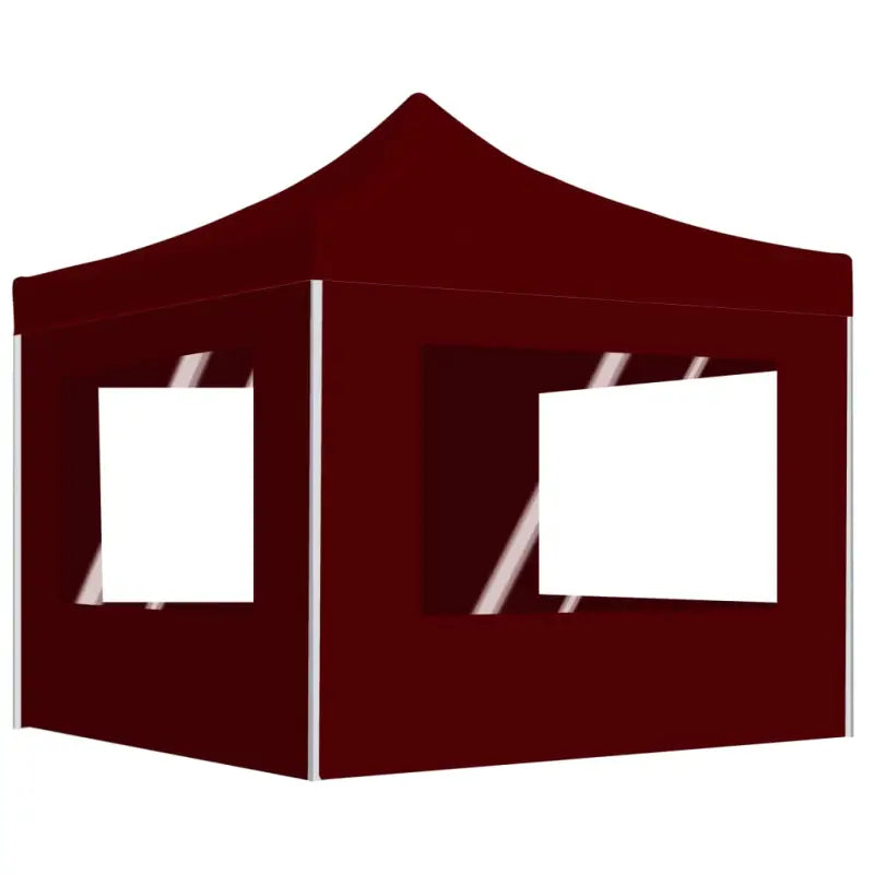 Elegant partytent met oxford stof en pvc ramen voor zware regen - Wijnrood / 3 x 3 m / 1 - Partytenten & prieëlen