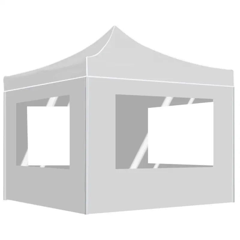 Elegant partytent met oxford stof en pvc ramen voor zware regen - Wit / 3 x 3 m / 1 - Partytenten & prieëlen
