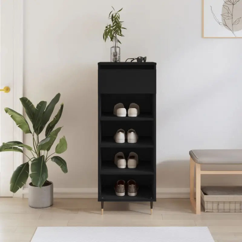 Schoenenkast 40X36X105 Cm Bewerkt Hout Kleurig
