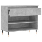 Elegant schoenenkast van bewerkt hout met metalen poten voor opgeruimdheid - Schoenenrekken