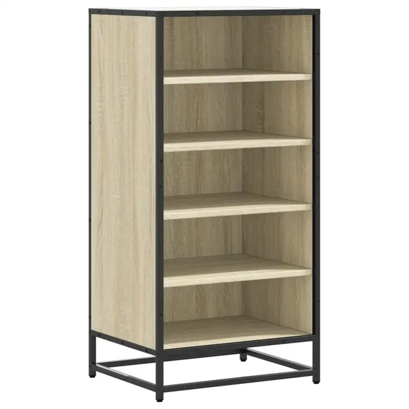 Elegant schoenenrek van bewerkt hout voor een opgeruimde ruimte - Schoenenrekken