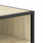 Elegant schoenenrek van bewerkt hout voor een opgeruimde ruimte - Schoenenrekken