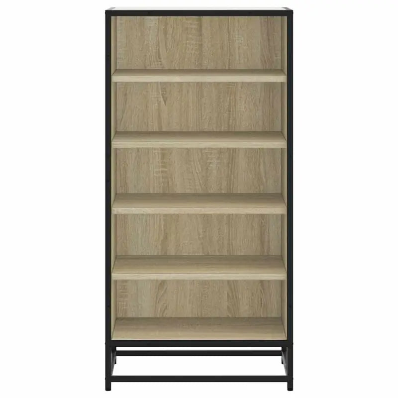 Elegant schoenenrek van bewerkt hout voor een opgeruimde ruimte - Schoenenrekken