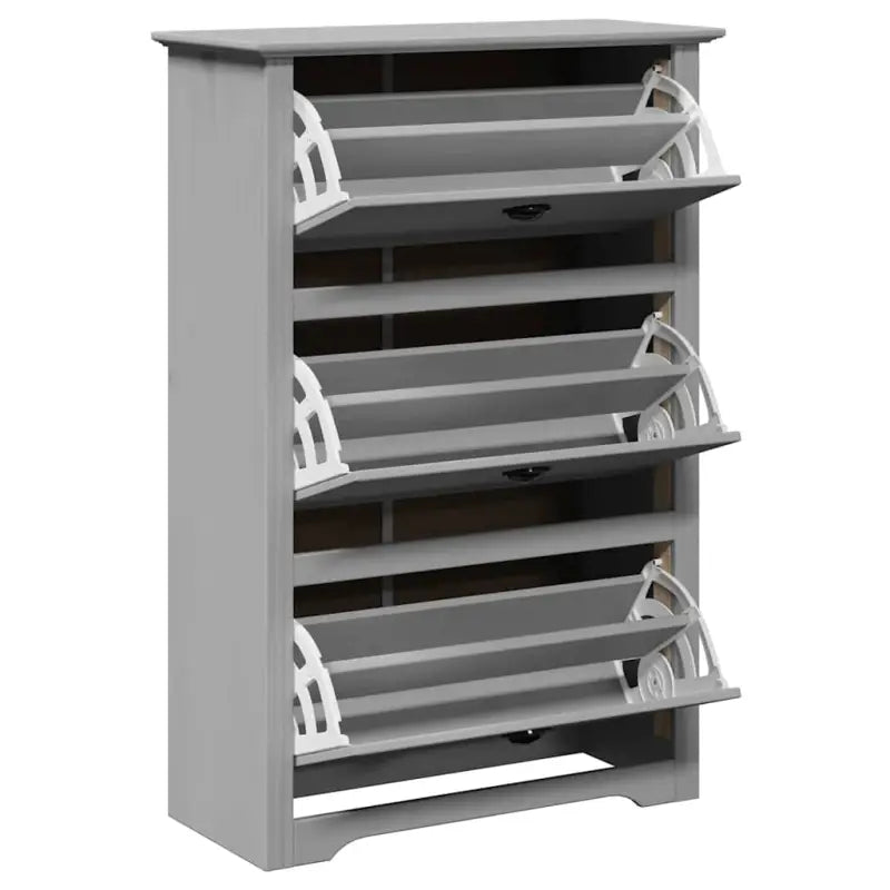 Elegant schoenenrek van massief grenenhout voor een opgeruimde ingang - Schoenenrekken