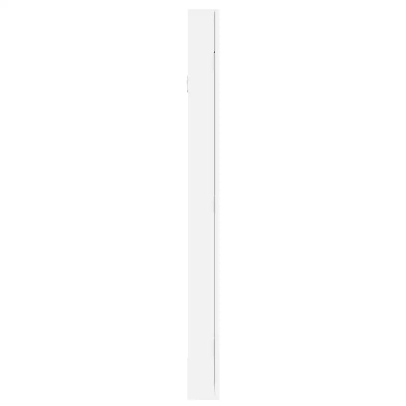 Elegant sieradenkast met spiegel en bewerkt hout - Wit / 1 - Spiegels