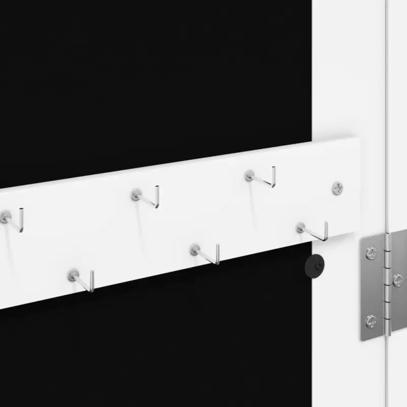 Elegant sieradenkast met spiegel en bewerkt hout - Wit / 1 - Spiegels