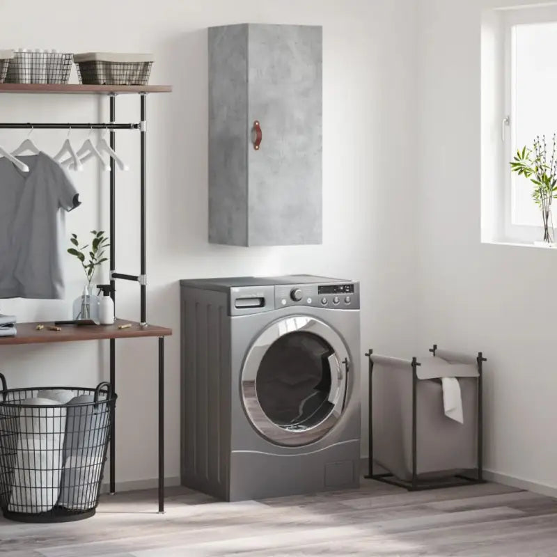 Elegant wandgemonteerde dressoir van bewerkt hout voor in je interieur - Betongrijs / 1 - Dressoirs & buffetkasten