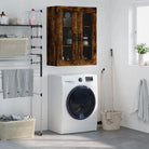 Elegant wandkast van bewerkt hout voor een tijdloze interieur uitstraling - Gerookt eiken / 1 - Dressoirs & buffetkasten