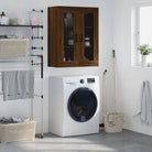 Elegant wandkast van bewerkt hout voor een tijdloze interieur uitstraling - Bruineiken / 1 - Dressoirs & buffetkasten
