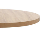 Elegante bistrotafel met houtnerf en stalen poot - Eettafels