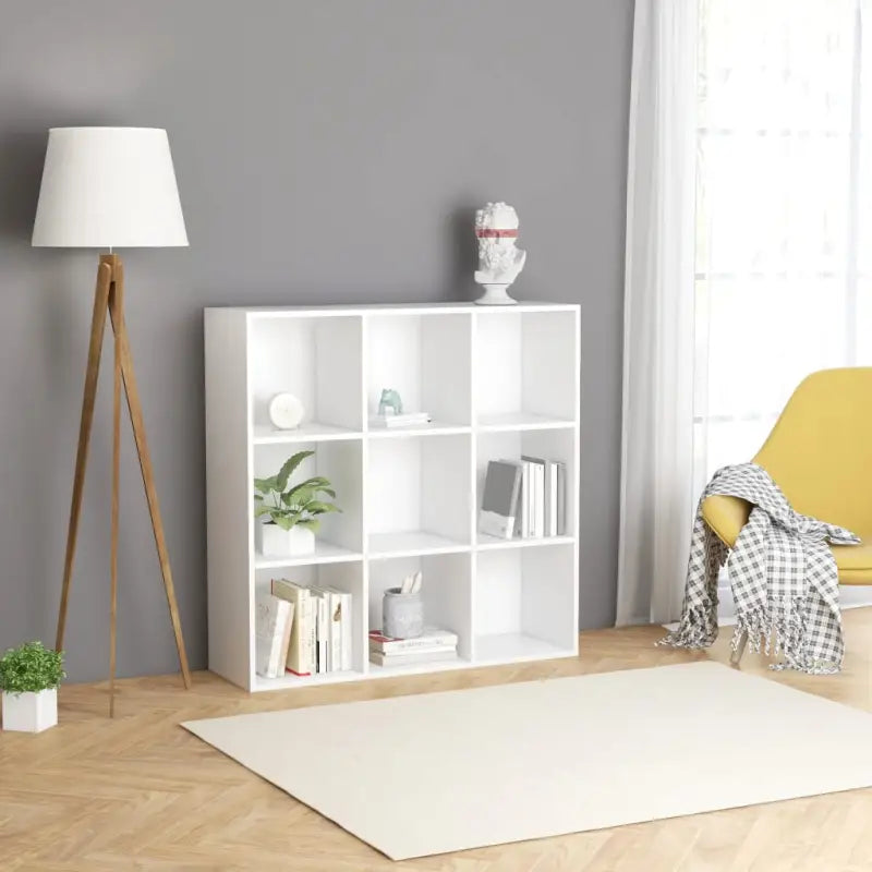 Elegante boekenkast van bewerkt hout die gemakkelijk schoon te maken - Wit / 1 - Boekenkasten