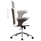 Elegante bureaustoel met gebogen houten ontwerp voor moderne interieurs - Bureaustoelen