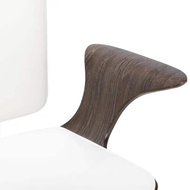 Elegante bureaustoel met gebogen houten ontwerp voor moderne interieurs - Bureaustoelen