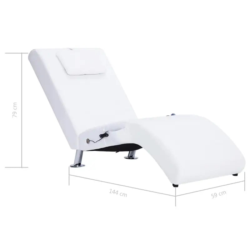 Elegante chaise longue met gegalvaniseerd stalen poten voor comfort - Chaises longues