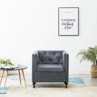 Elegante Chesterfield fauteuil met stevig houten frame voor elke ruimte - Fauteuils & Relaxfauteuils