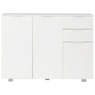 Elegante dressoir van bewerkt hout met hoogglans afwerking - Dressoirs & buffetkasten