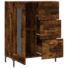 Elegante Dressoir van bewerkt hout met tijdloze uitstraling - Dressoirs & buffetkasten