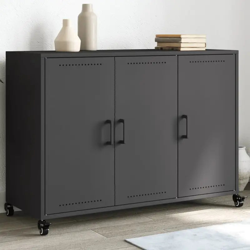 Elegante dressoir van duurzaam staal voor een stijlvolle woonkamer - Zwart / 1 - Dressoirs & buffetkasten
