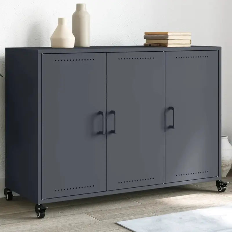 Elegante dressoir van duurzaam staal voor een stijlvolle woonkamer - Antraciet / 1 - Dressoirs & buffetkasten