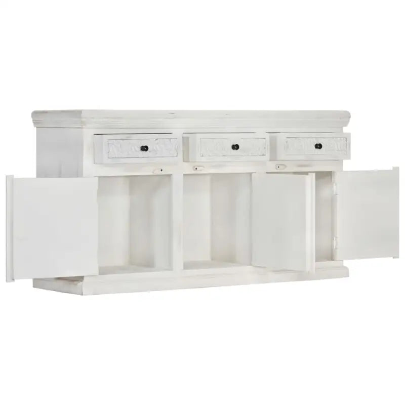 Elegante dressoir van massief mangohout voor een stijlvol interieur - 140 x 40 x 74 cm / 1 - Dressoirs & buffetkasten