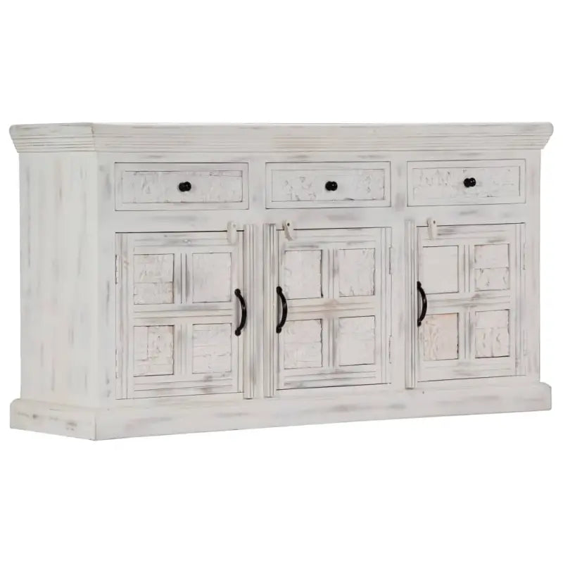 Elegante dressoir van massief mangohout voor een stijlvol interieur - 140 x 40 x 74 cm / 1 - Dressoirs & buffetkasten