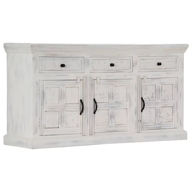 Elegante dressoir van massief mangohout voor een stijlvol interieur - 140 x 40 x 74 cm / 1 - Dressoirs & buffetkasten