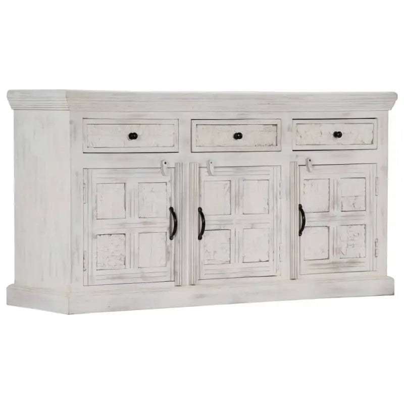 Elegante dressoir van massief mangohout voor een stijlvol interieur - 140 x 40 x 74 cm / 1 - Dressoirs & buffetkasten