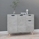 Elegante dressoirs van bewerkt hout met klassieke uitstraling - Betongrijs / 1 - Dressoirs & buffetkasten