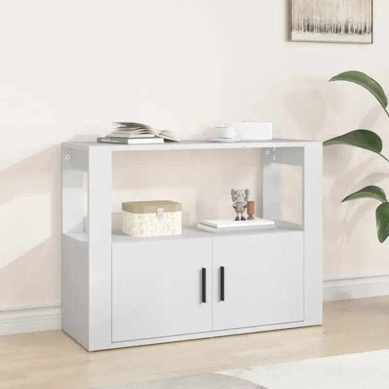 Elegante dressoirs van bewerkt hout met stevige en vochtbestendige afwerking - Wit / 1 - Dressoirs & buffetkasten