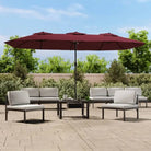 Elegante dubbele parasol voor schaduw en uv-bescherming - Parasols en zonneschermen