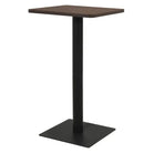 Elegante Eettafel met melamine spaanplaat en Franse sfeer - Donker essen / 60 x 60 x 107 cm / 1 - Eettafels