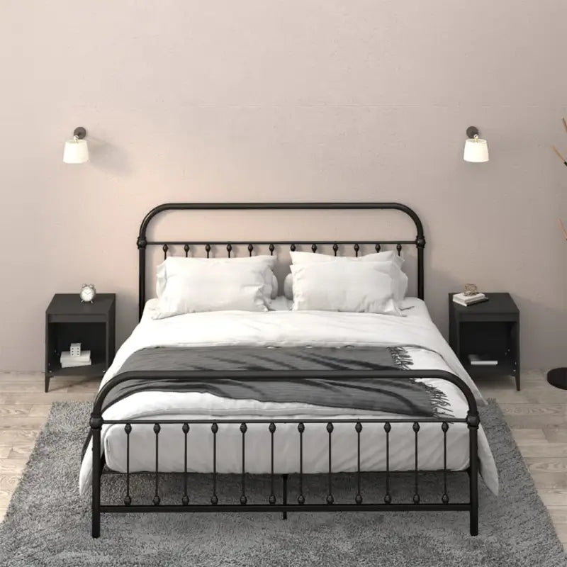 Elegante en duurzame nachtkastjes van bewerkt hout - Zwart / 2 - Nachtkastjes