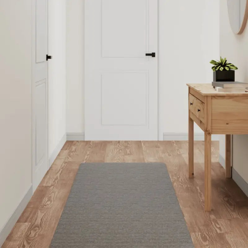 Elegante en praktische tapijtloper van polypropyleen - Grijs / 60 x 180 cm - Vloerkleden