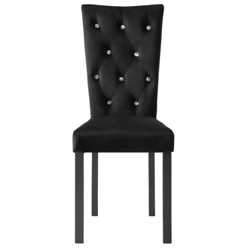 Elegante fluwelen eetkamerstoelen met houten frame en snelle levering bevat - Eetkamerstoelen