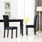 Elegante fluwelen eetkamerstoelen met houten frame en snelle levering bevat - Eetkamerstoelen