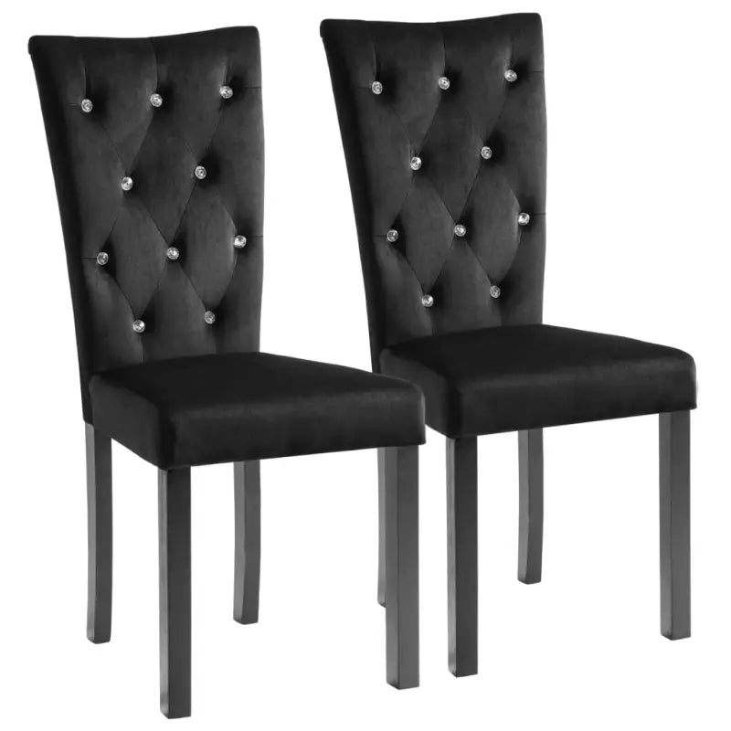 Elegante fluwelen eetkamerstoelen met houten frame en snelle levering bevat - Eetkamerstoelen