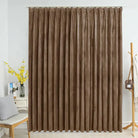 Elegante fluwelen gordijnen met metalen haken voor warmte en privacy - Gordijnen & vitrages
