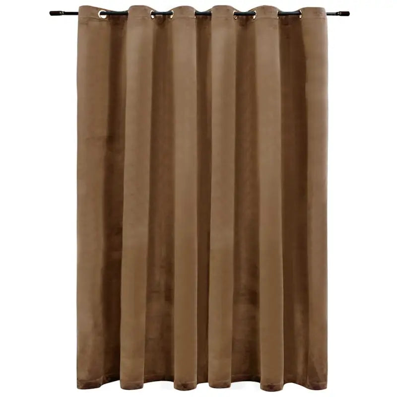 Elegante fluwelen gordijnen met metalen ringen voor warme interieurs - Gordijnen & vitrages