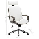 Elegante gebogen houten bureaustoel voor een modern interieur - Bureaustoelen