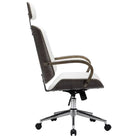 Elegante gebogen houten bureaustoel voor een modern interieur - Bureaustoelen