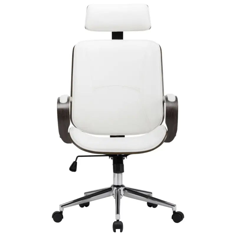Elegante gebogen houten bureaustoel voor een modern interieur - Bureaustoelen